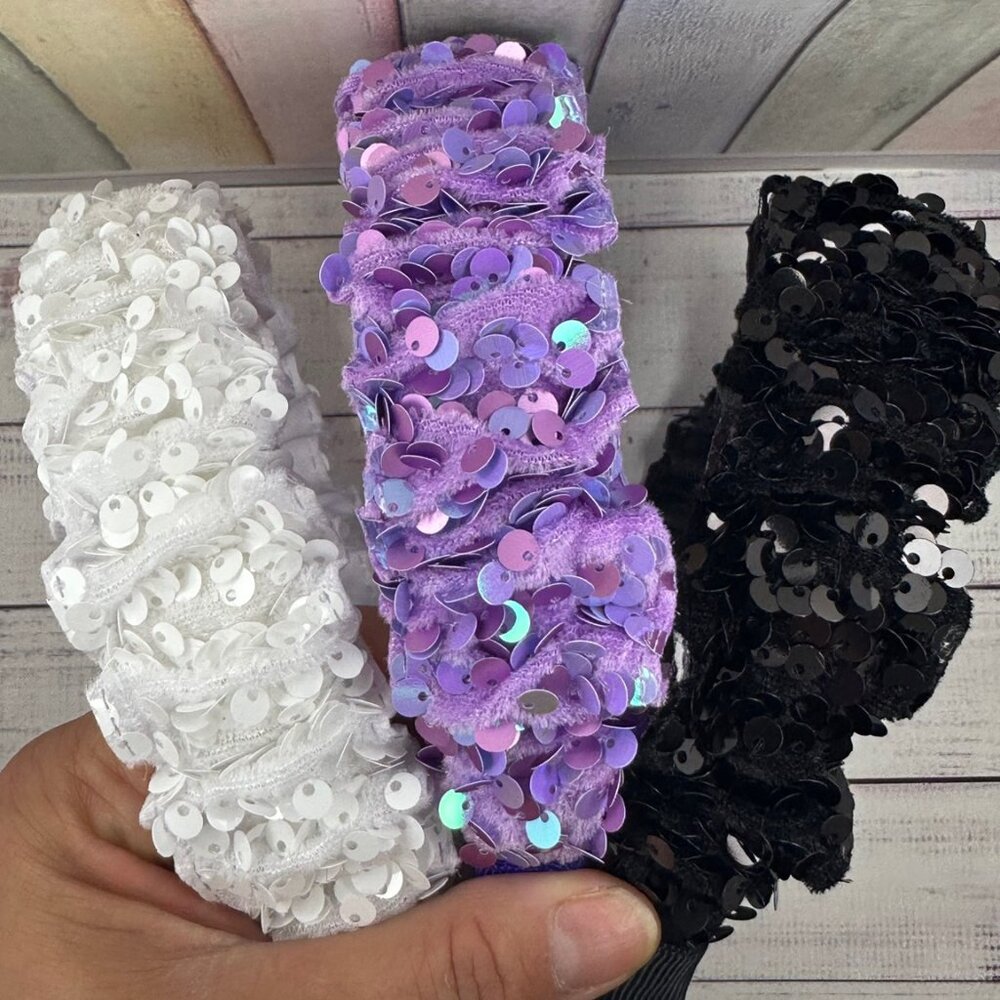 Sequin Padded Headbands – Barby Estilo Collection SET OF 4